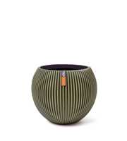 Vase Ball Groove Green