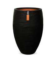 Vase Elegant Deluxe Rib Black