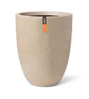 Vase Elegant Low Waste Smooth Beige