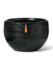 Vase Ball Arc Granite Black