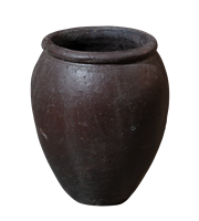 Cavallo Black Clay Vase Small