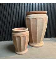 Sass Terracotta Antiq. Vases Set/2