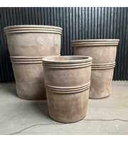 Dobrac Terracotta High Rnd Pots Set/3