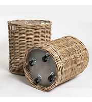 Round Rattan Incl. Wheels