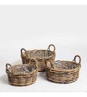 Rattan Round Low Set 3