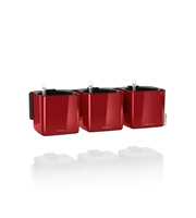 GREEN Wall Home Kit Glossy -3x CUBE 14 scarlet red