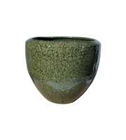 Belly Pot Cypress green ceramic