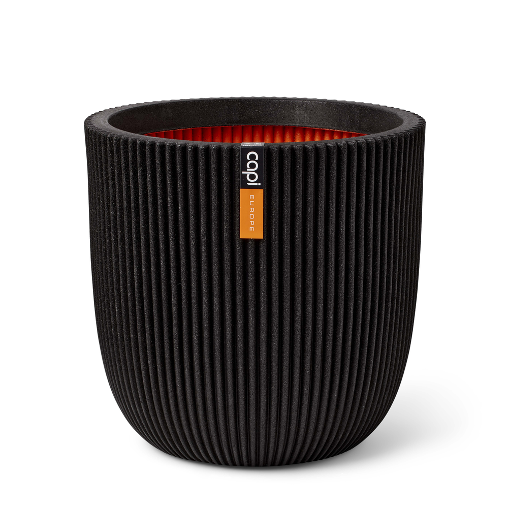 Planter Ball Groove Black.