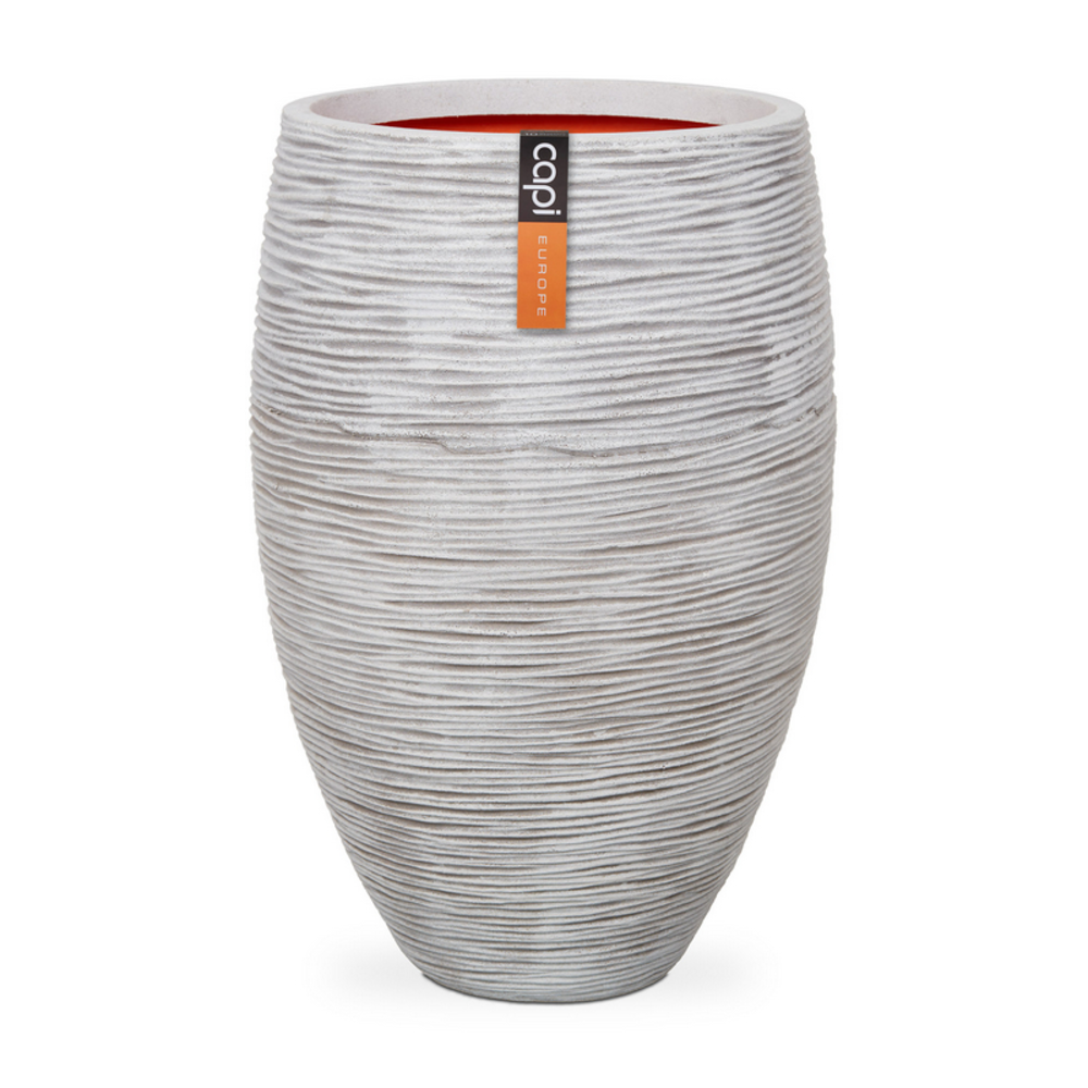 Vase Elegant Deluxe Rib Ivory.
