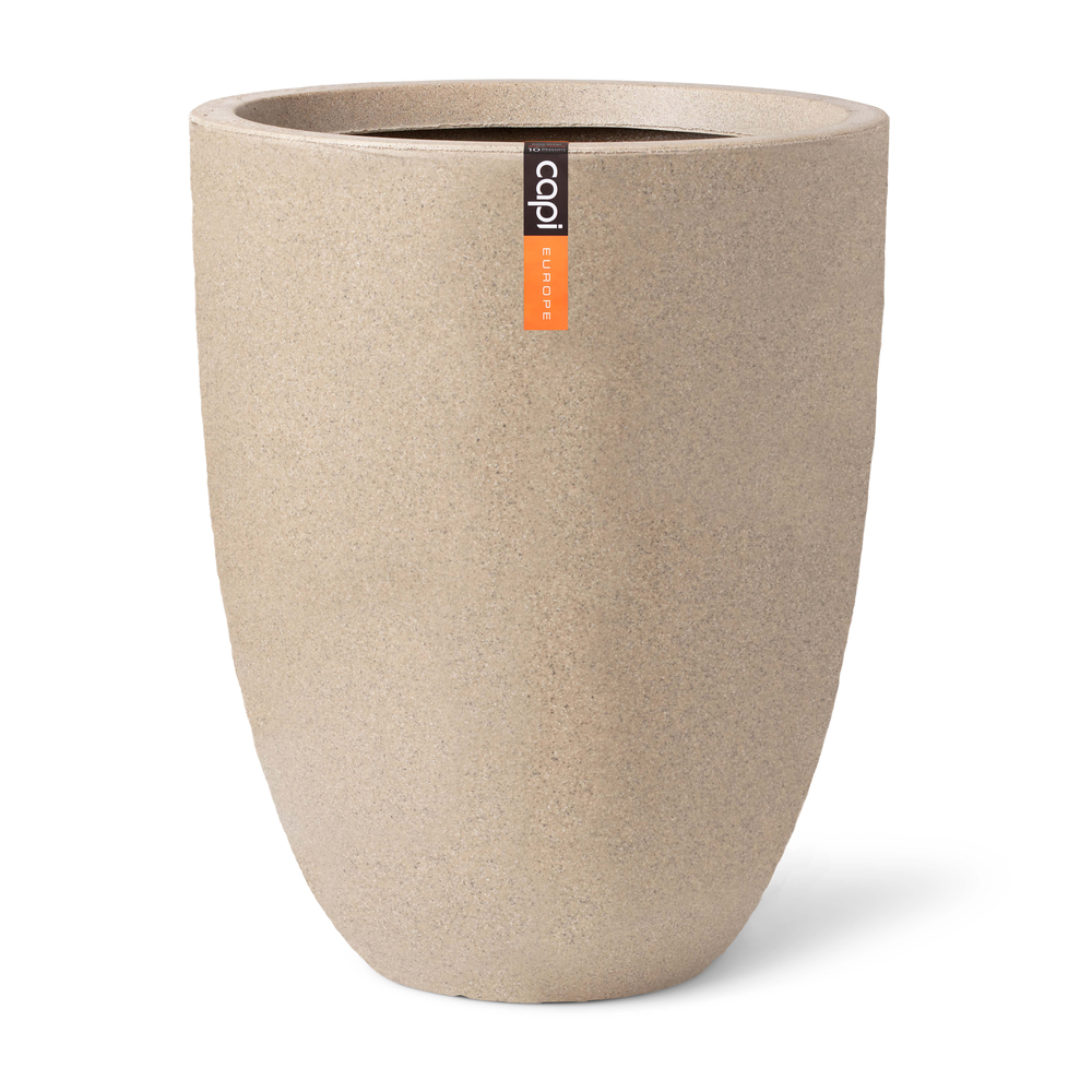 Vase Elegant Low Waste Smooth Beige.