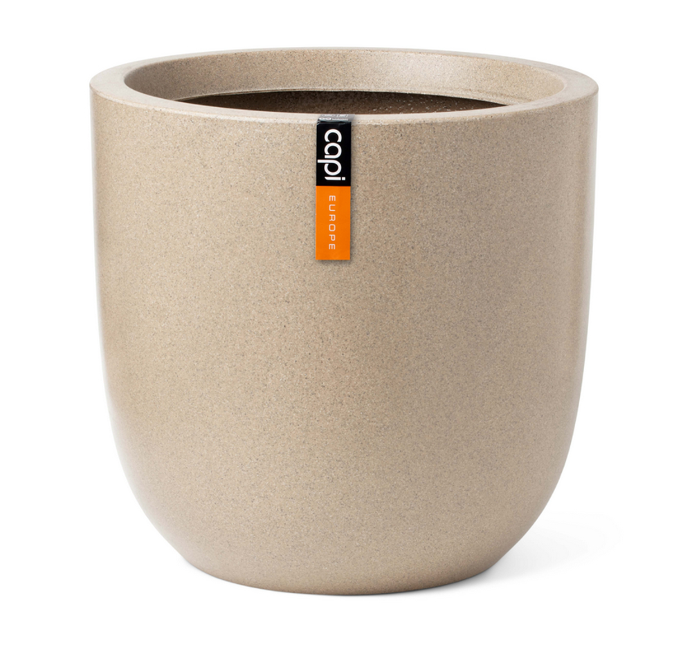 Planter Ball Waste Smooth Beige.