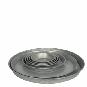 Zink underfad / Saucer Ø42 cm.