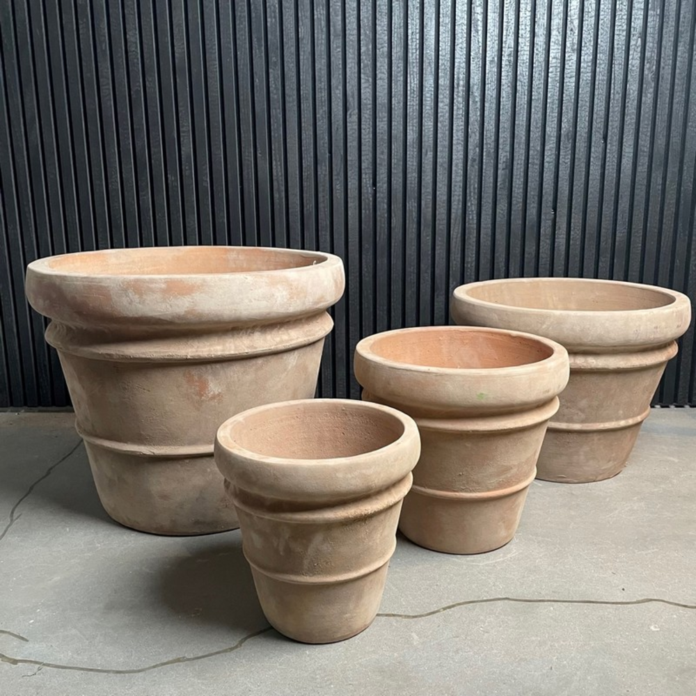 Croda Rossa Ter.co. Rnd Pots Set/4.