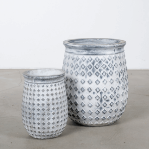 Croda Grande Fiberbeton pots set 2.