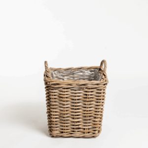 Logbasket Square Rattan Single.