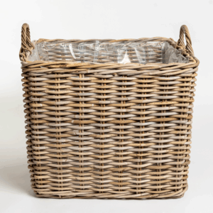 Logbasket Square Rattan Single.