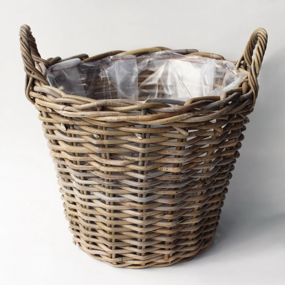 Planter Round Rattan Incl plastic lining Ø45.