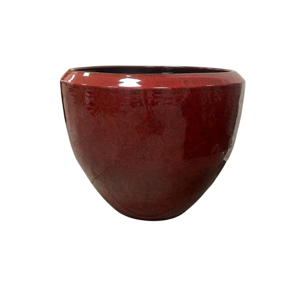 Belly Pot oxblood ceramic.