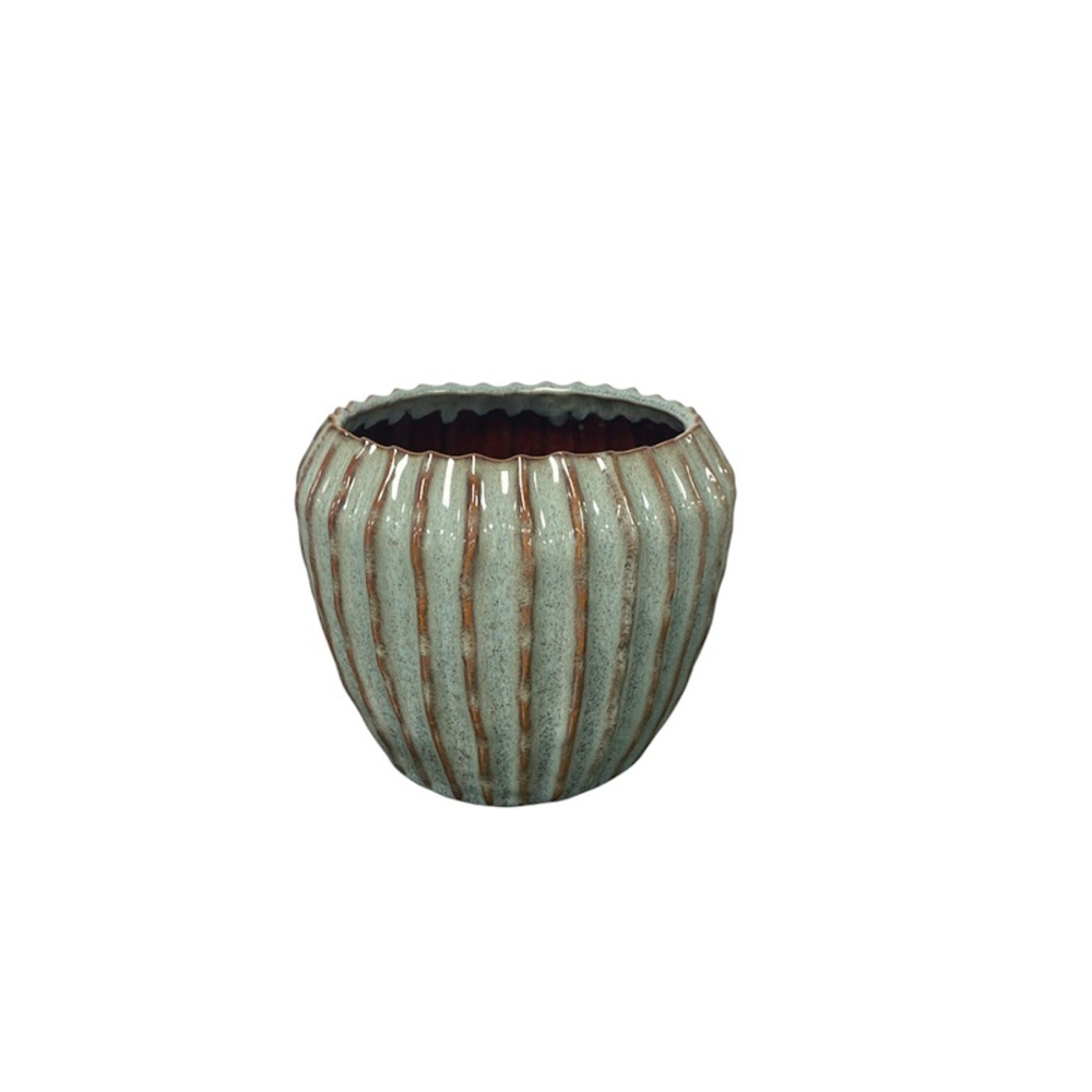 Cone Pot Mint Ceramic.
