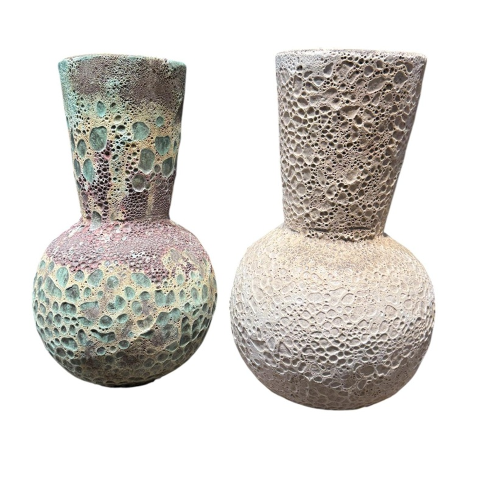 Vase Lava Trompet White Lava.