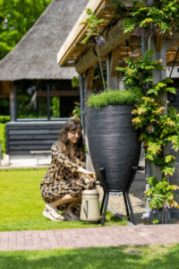 Rain Barrel Rib Black 130liter.