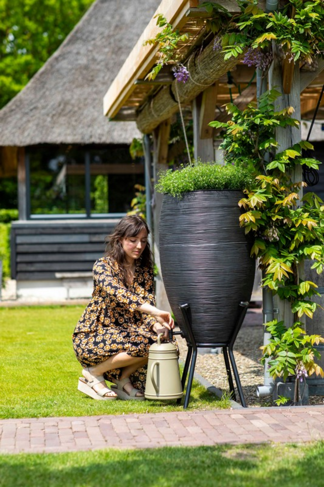 Rain Barrel Rib Black 130liter.