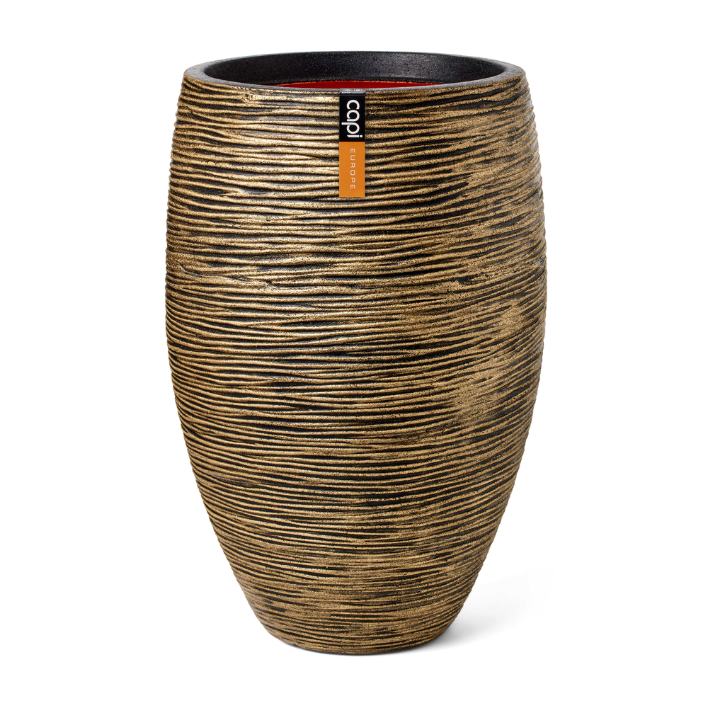 Vase Elegant Deluxe Rib Gold.