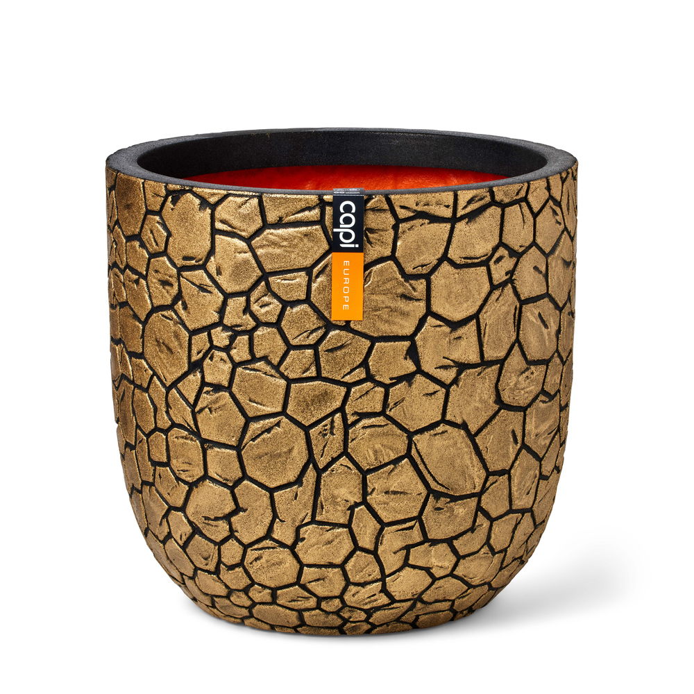 Planter Ball Clay Gold.