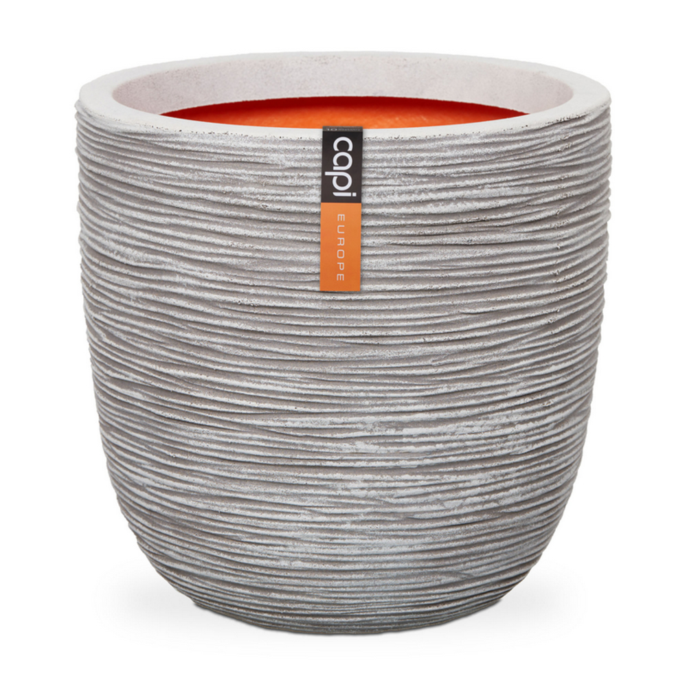 Planter Ball Rib Ivory.