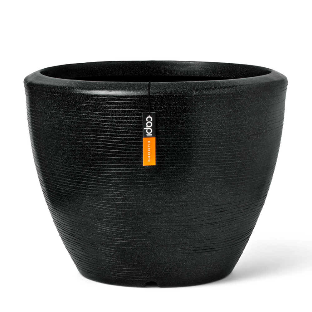 Planter Ball Arc Granite Black.