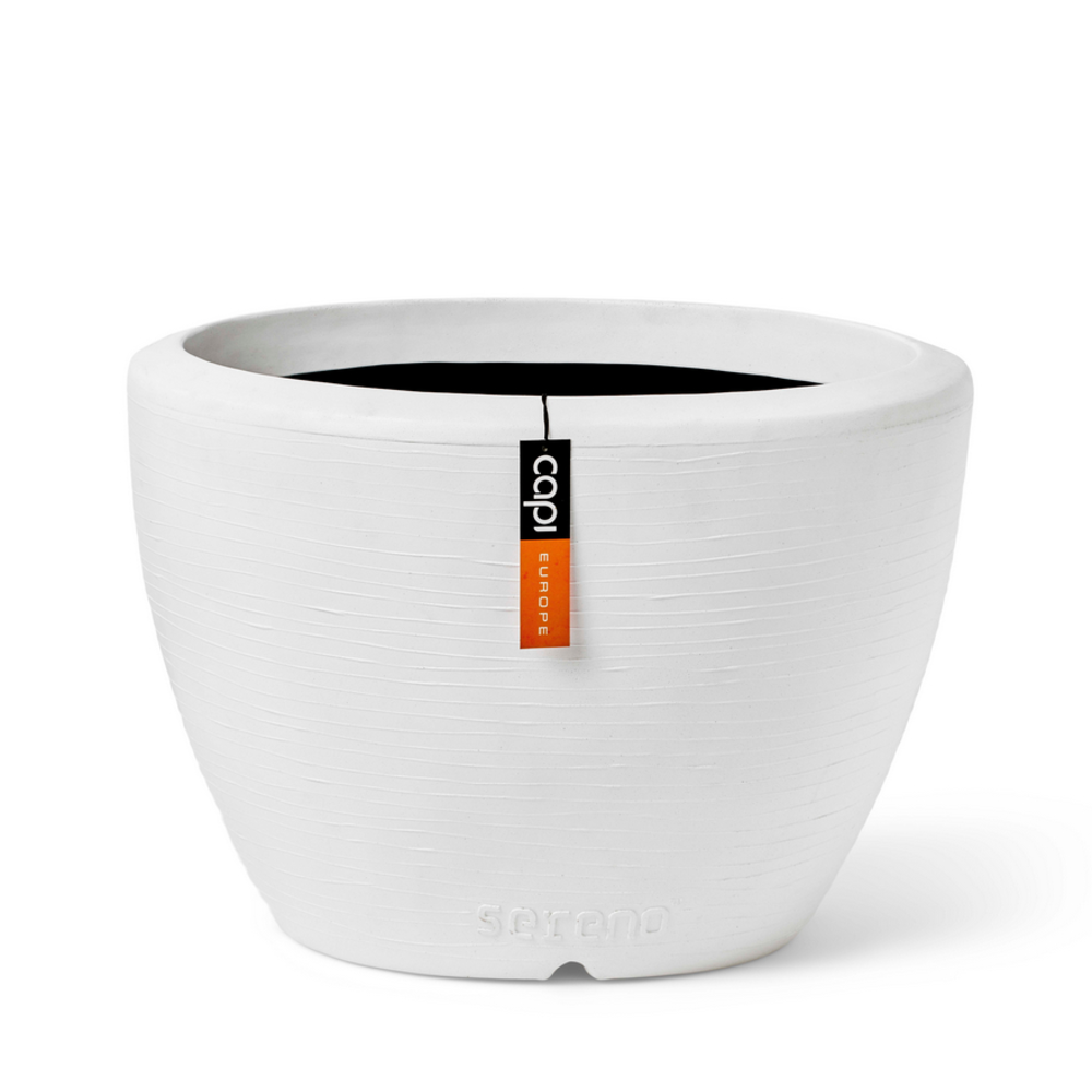 Planter Ball Arc Granite White.