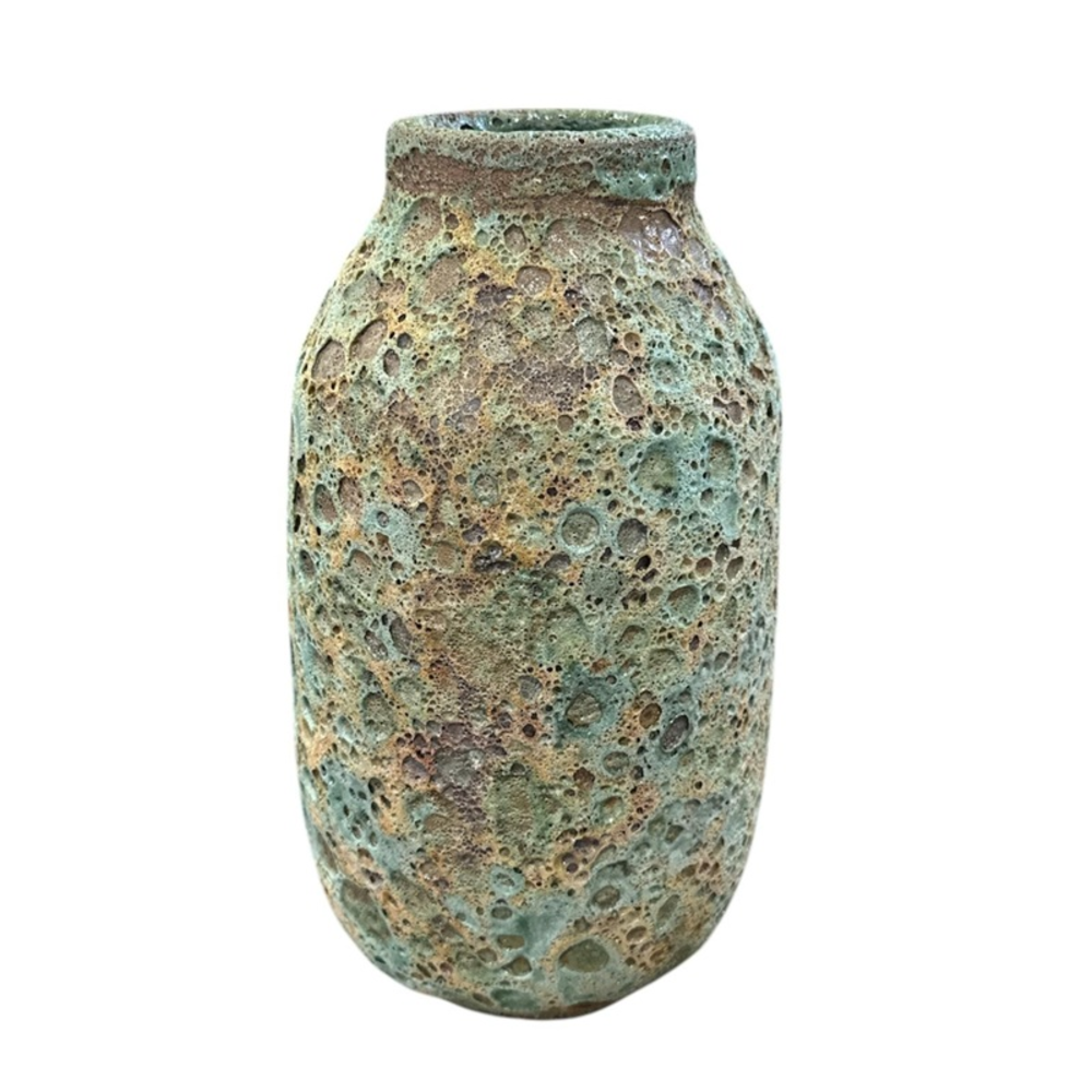 Vase Lava M Green Lava.