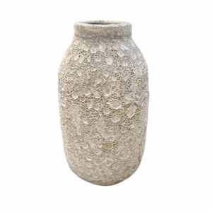 Vase Lava M White Lava.