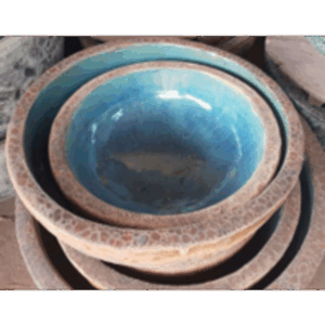 Bowl Lava Glazed inside.