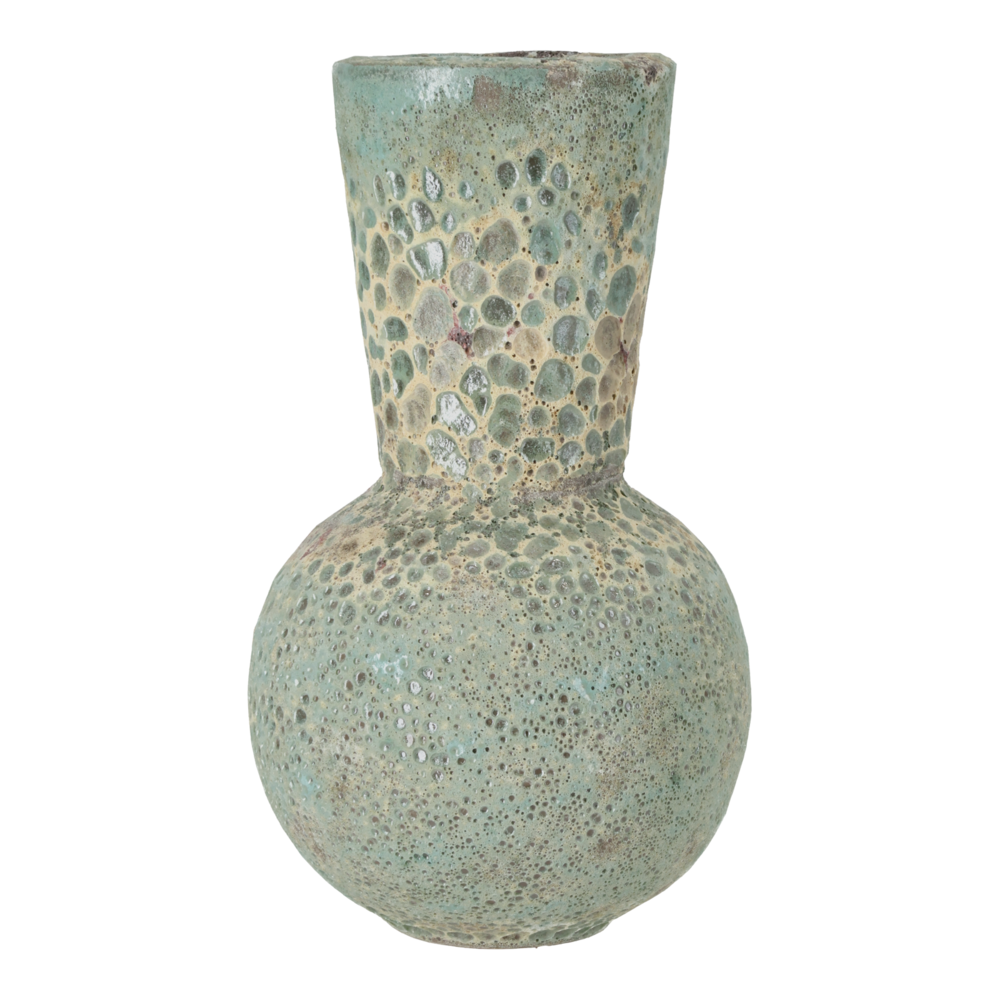 Vase Lava Trompet Green Lava.