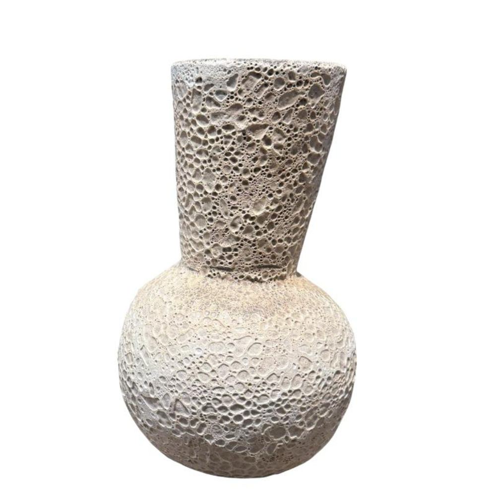 Vase Lava Trompet White Lava.