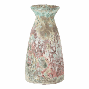 Vase Lava High Green Lava.