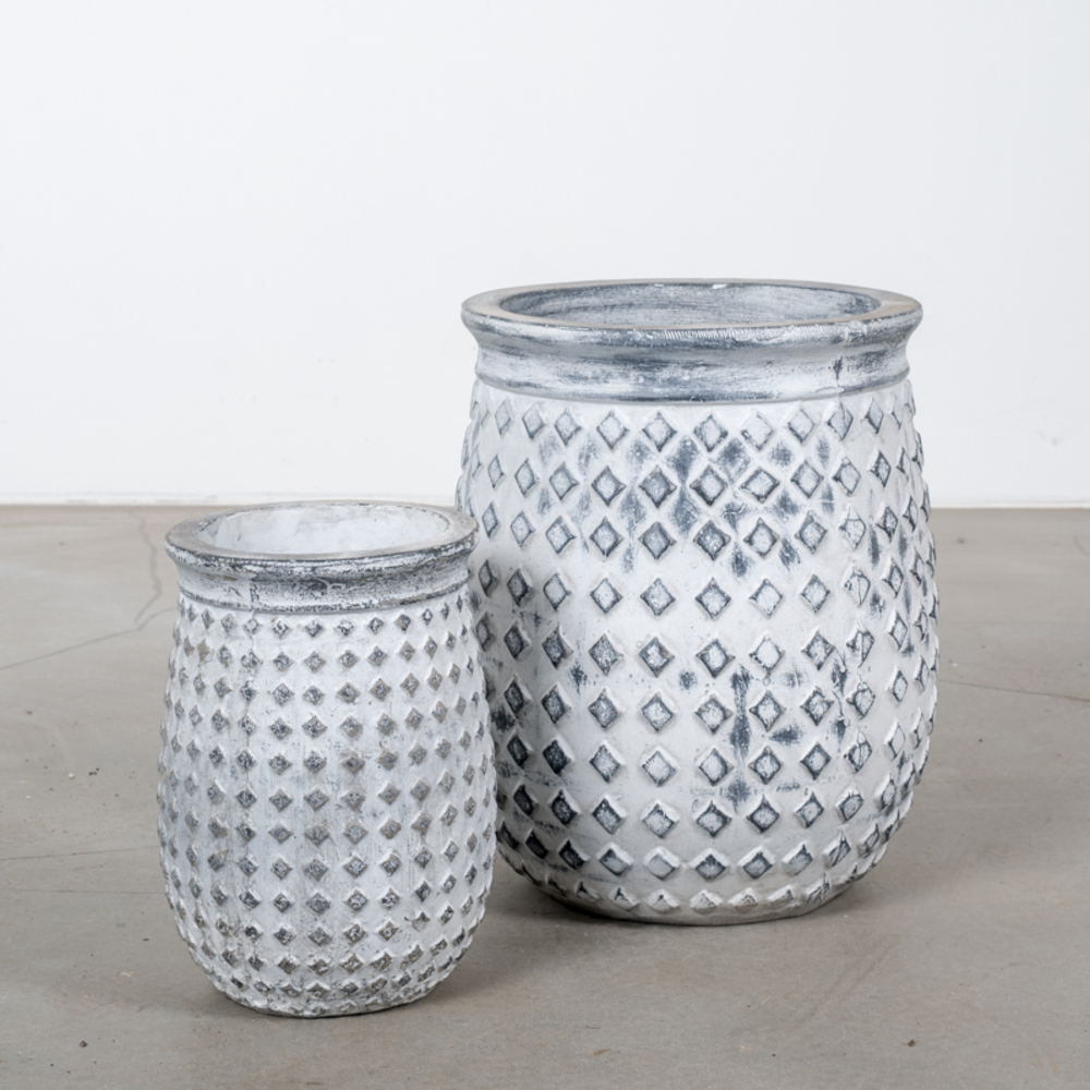 Croda Grande Fiberbeton pots set 2.