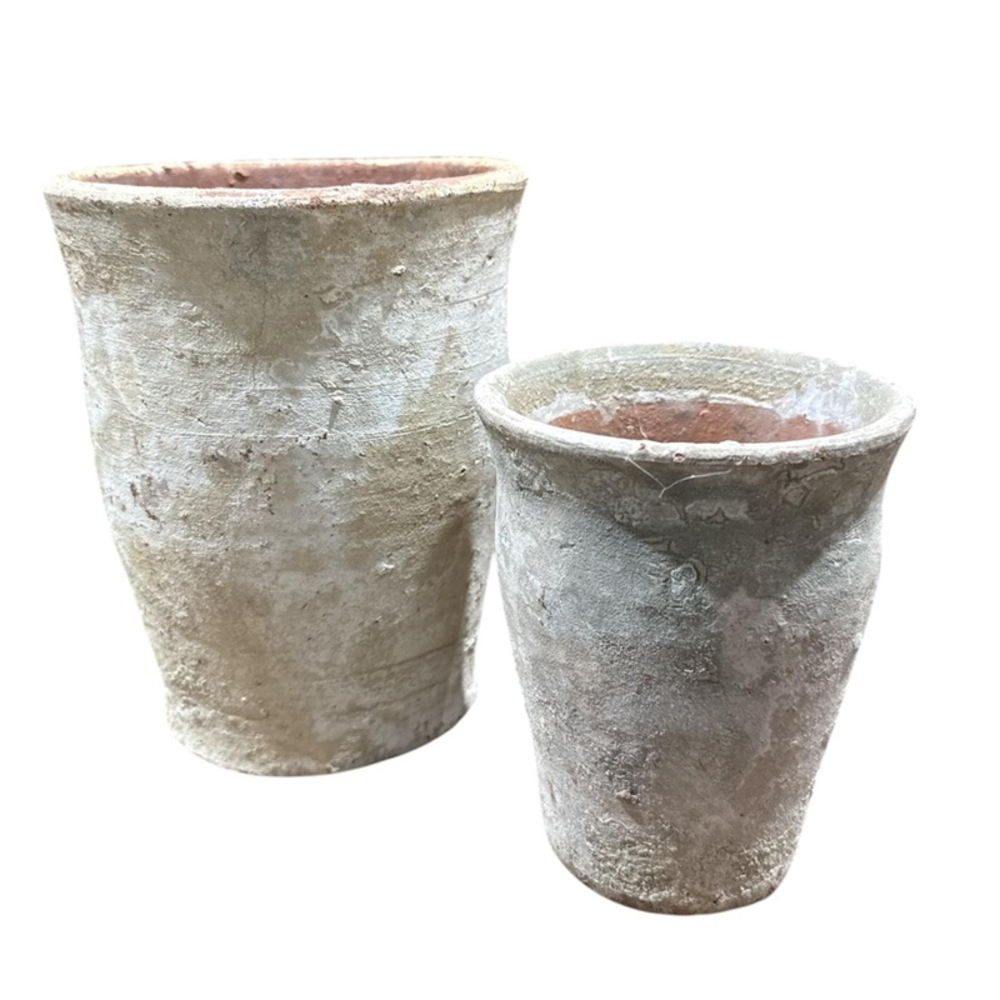 Ancient White pots Set 2.