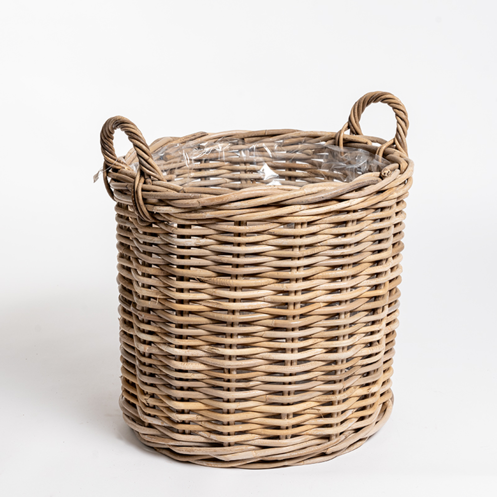 Logbasket Round Rattan Set 2.