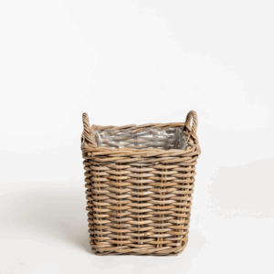 Logbasket Square Rattan Single.