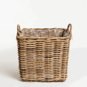 Logbasket Square Rattan Single.