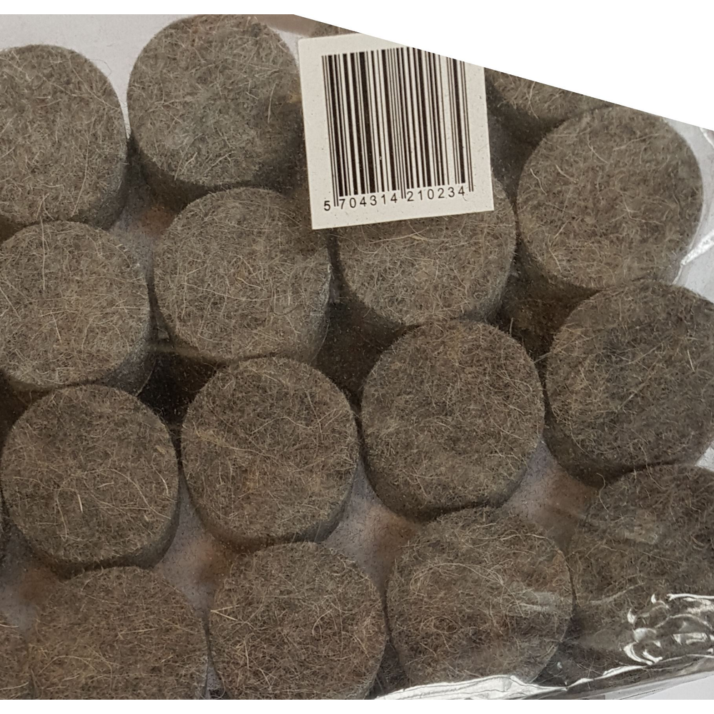Filtdupper/Felt Ø25H15mm (100 Stk. pr. pk).