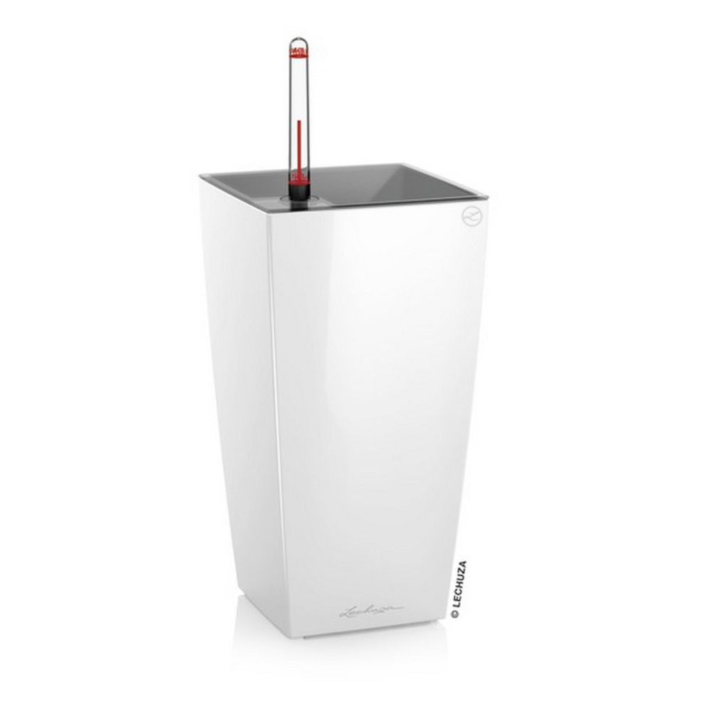 MAXI CUBI - Table planters All-In-One white.