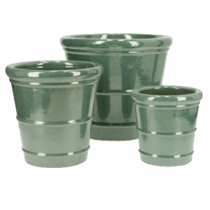 Conical Ring Glazed Ceramic set 3.