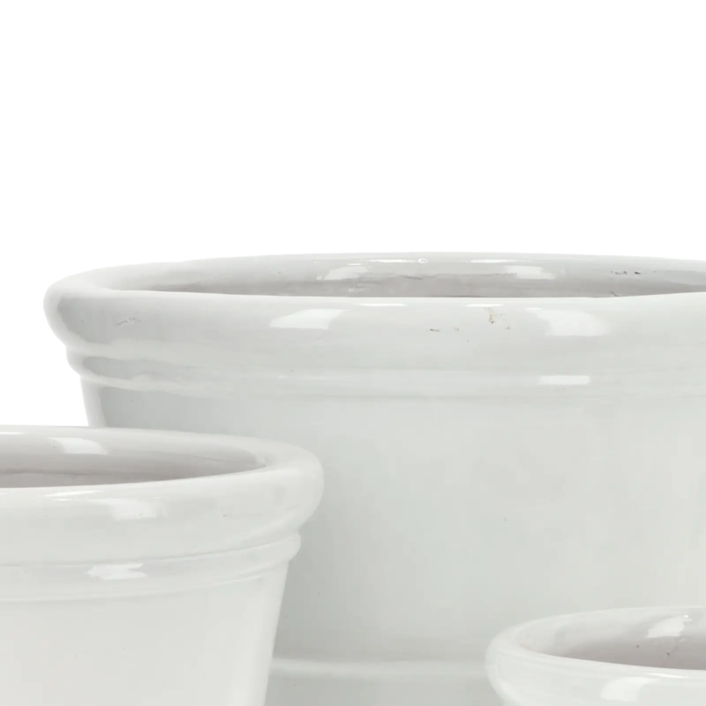 Closeup af Conical Ring Glazed Ceramic set 3.
