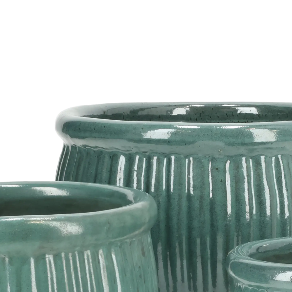 Closeup af Delta Melon Glazed Set 3.