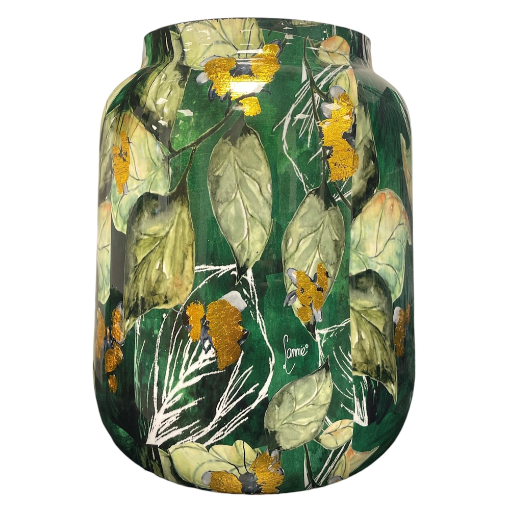Pot Green Leafes Vase.