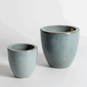 Egg Pot S/2 Blue Light.