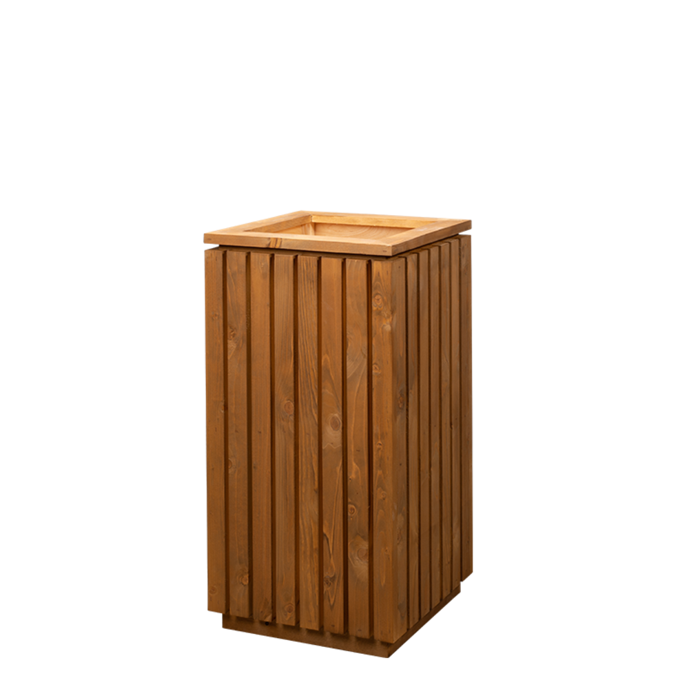 Tallinn wood planter high.